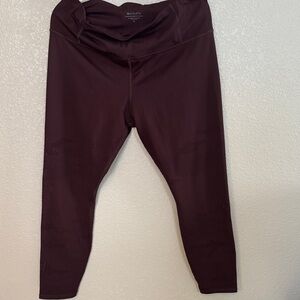 Athleta Dark Burgundy Leggings